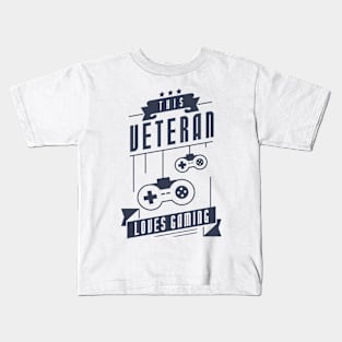 This Veteran Loves Gaming Kids T-Shirt